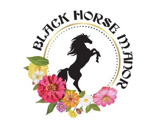 BlackHorse Manor logo design by chad™