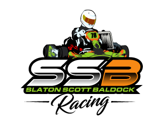Slaton Scott Baldock Racing logo design by AamirKhan
