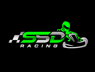 Slaton Scott Baldock Racing logo design by jaize