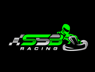Slaton Scott Baldock Racing logo design by jaize