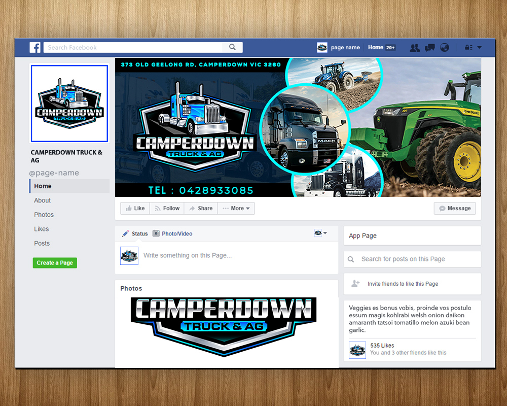 Camperdown Truck & AG logo design by MastersDesigns