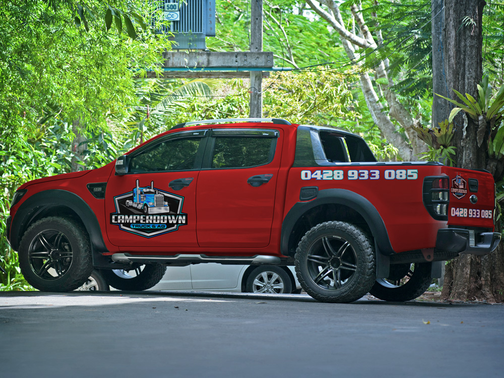 Camperdown Truck & AG logo design by Gelotine