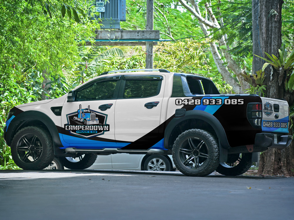 Camperdown Truck & AG logo design by Gelotine