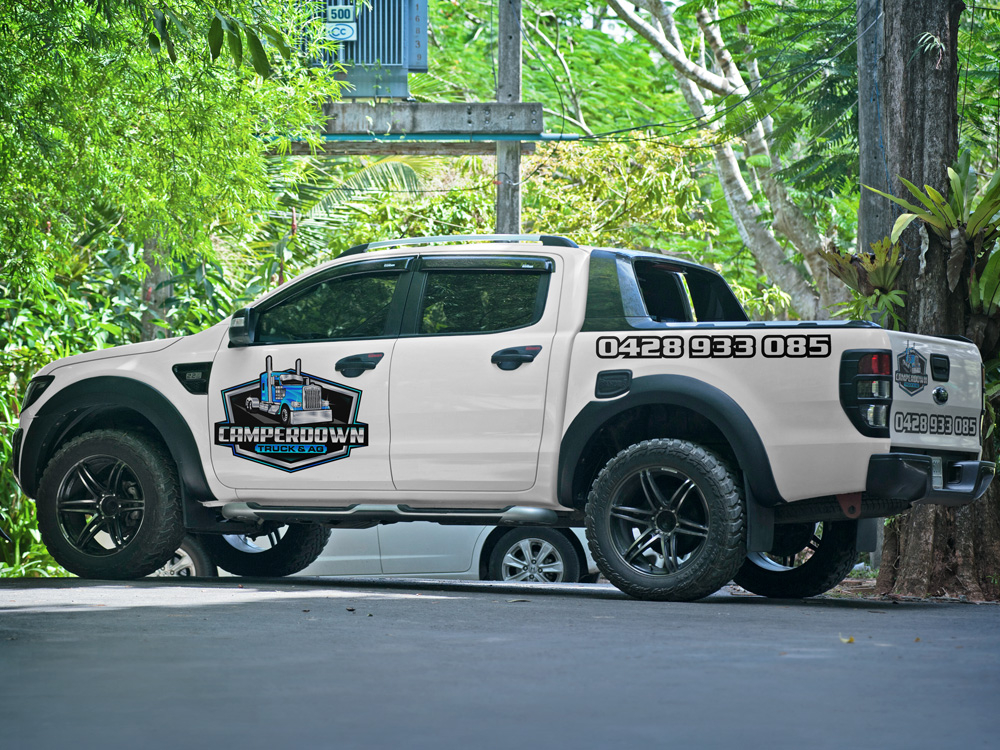 Camperdown Truck & AG logo design by Gelotine