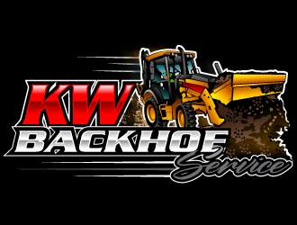 KW Backhoe Service logo design by Suvendu