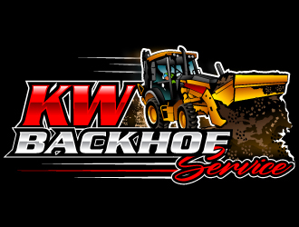 KW Backhoe Service logo design by Suvendu