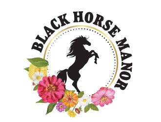 BlackHorse Manor logo design by chad™