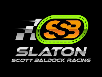 Slaton Scott Baldock Racing logo design by AnandArts