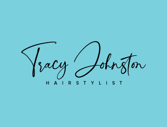 Tracy Johnston Hairstylist logo design by Erasedink