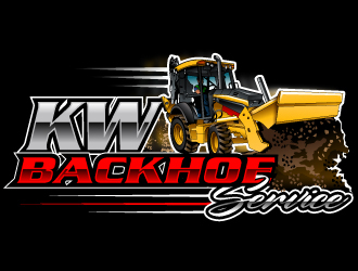 KW Backhoe Service logo design by Suvendu