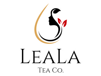 LeaLa Tea Co. logo design by jetzu