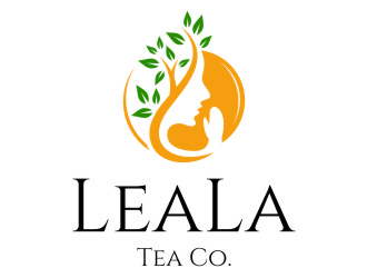 LeaLa Tea Co. logo design by jetzu