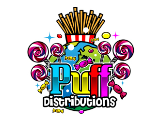 Puff Distributions logo design by DreamLogoDesign