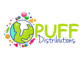 Puff Distributions logo design by DreamLogoDesign