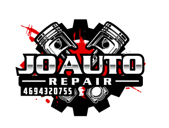 jo auto repair logo design by AamirKhan