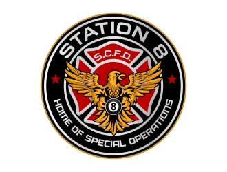 Station 8 logo design by rizuki