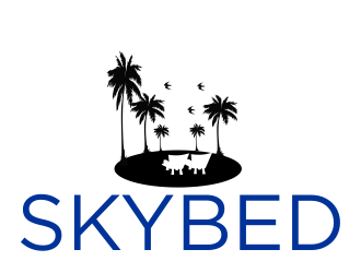 SKYBED logo design by MUNAROH