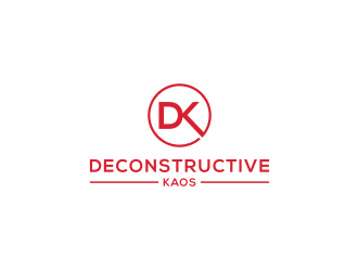 Deconstructive kaos logo design by muda_belia