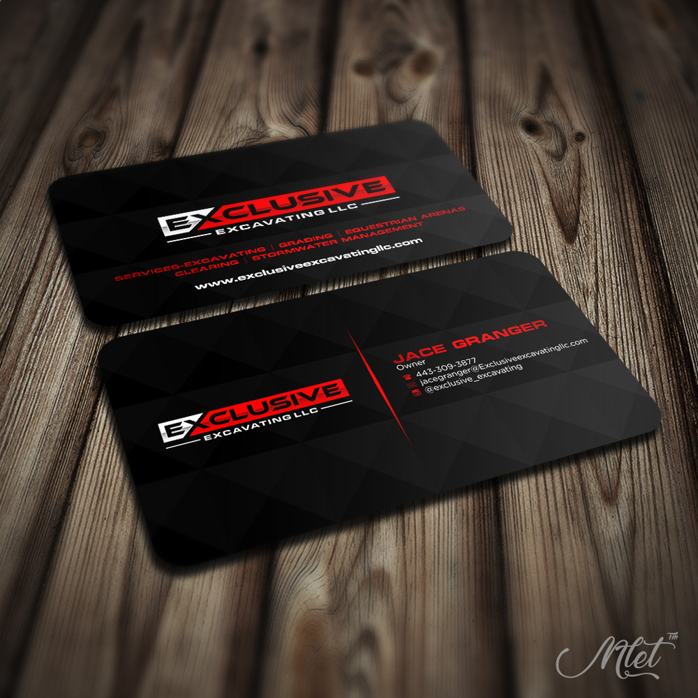 Exclusive Excavating LLC logo design by mletus