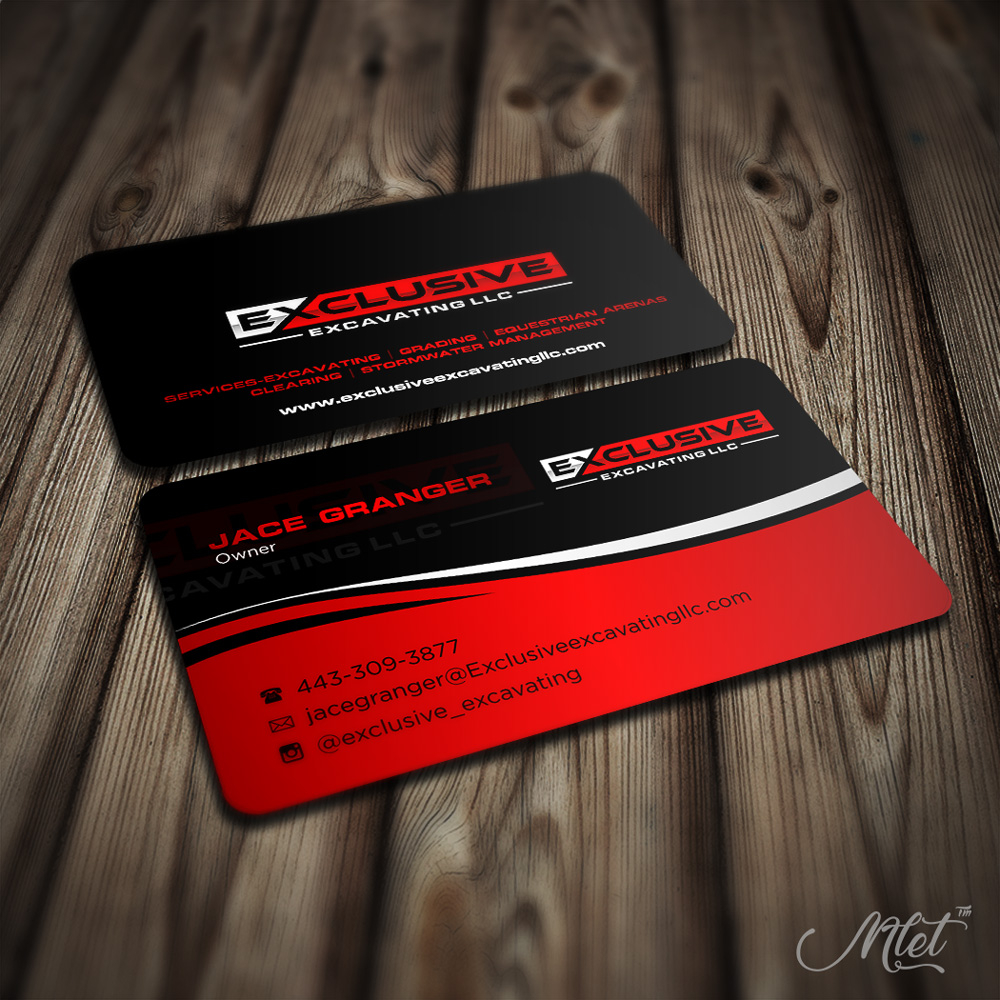 Exclusive Excavating LLC logo design by mletus