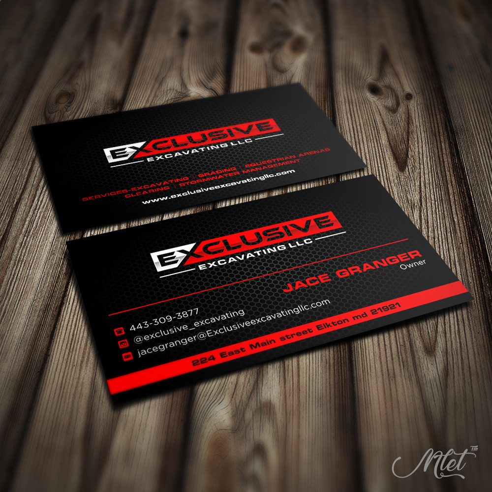 Exclusive Excavating LLC logo design by mletus