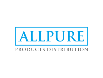 ALLPURE PRODUCTS DISTRIBUTION logo design by GassPoll