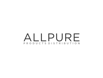 ALLPURE PRODUCTS DISTRIBUTION logo design by bricton