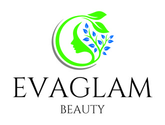 EVAGLAM BEAUTY  logo design by jetzu