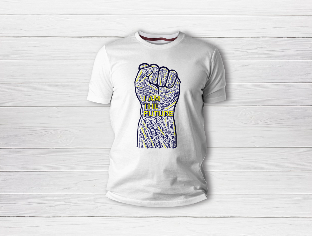 The Future Is Woke. logo design by Niqnish