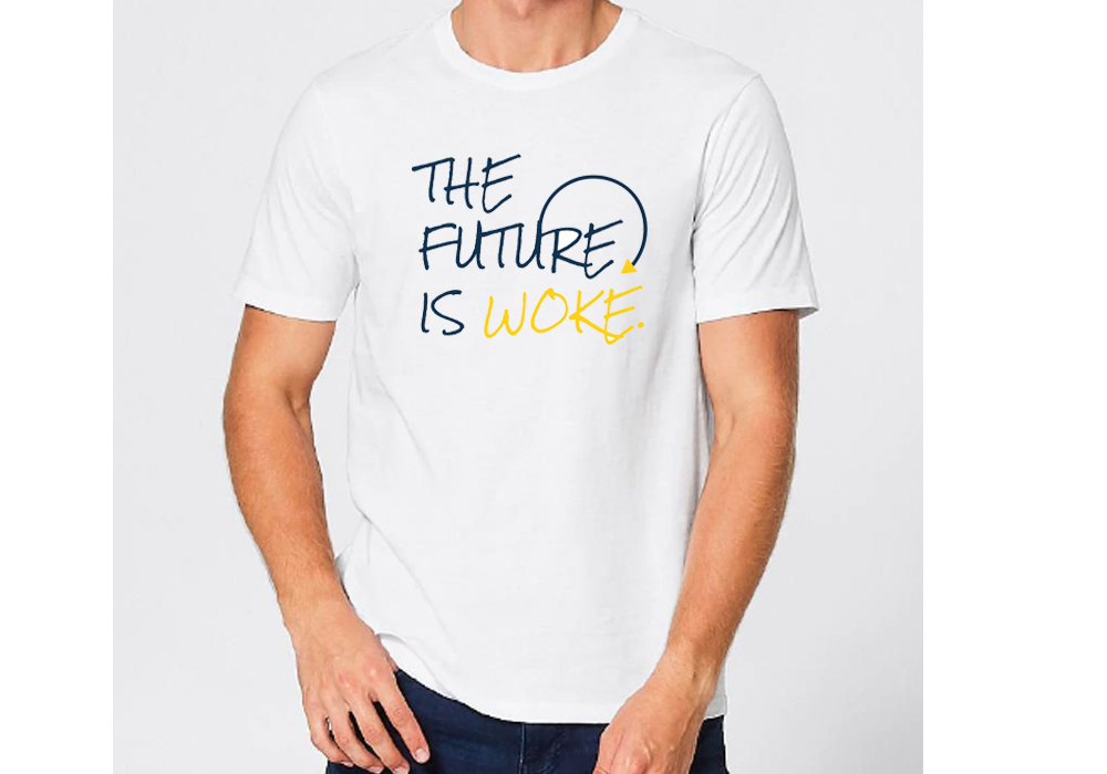The Future Is Woke. logo design by Aslam
