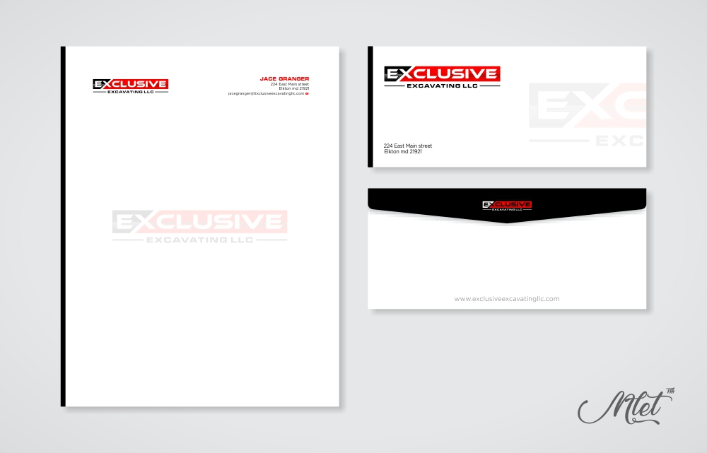 Exclusive Excavating LLC logo design by mletus