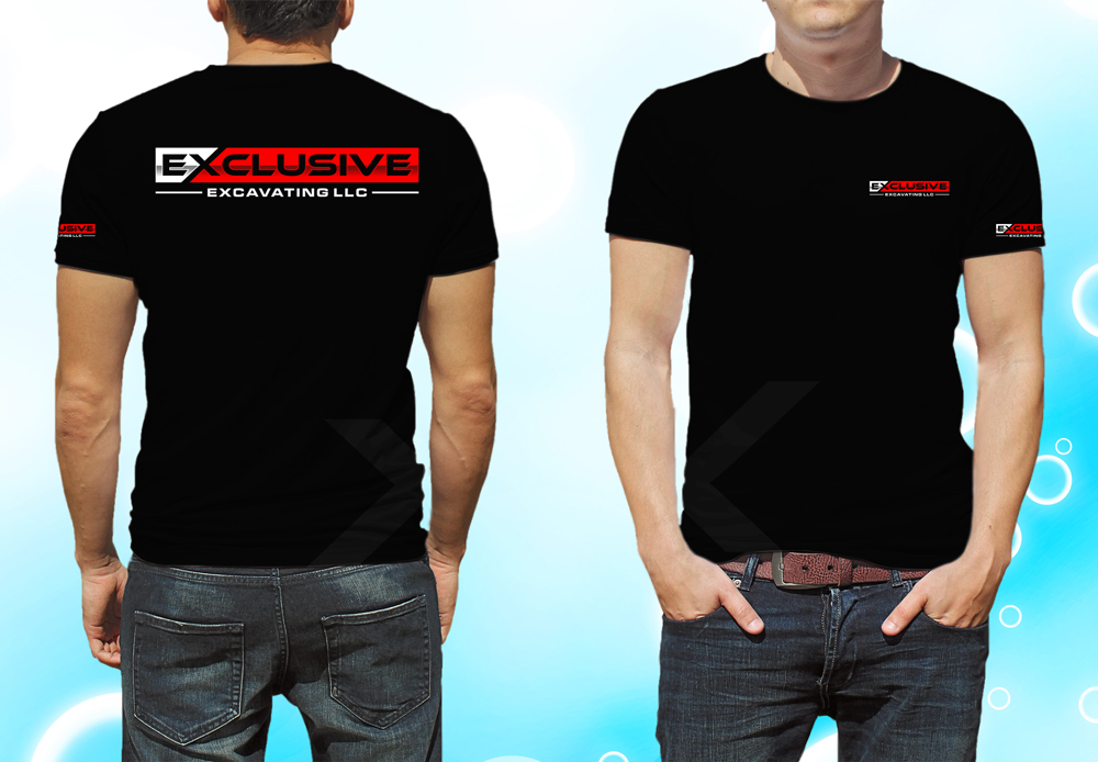 Exclusive Excavating LLC logo design by ManishKoli