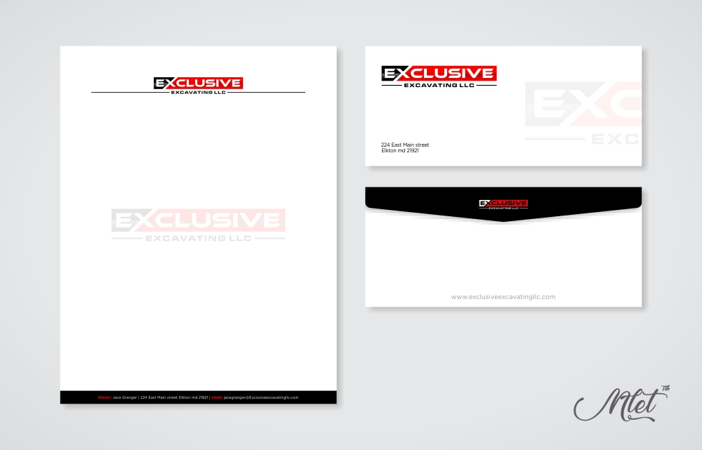 Exclusive Excavating LLC logo design by mletus