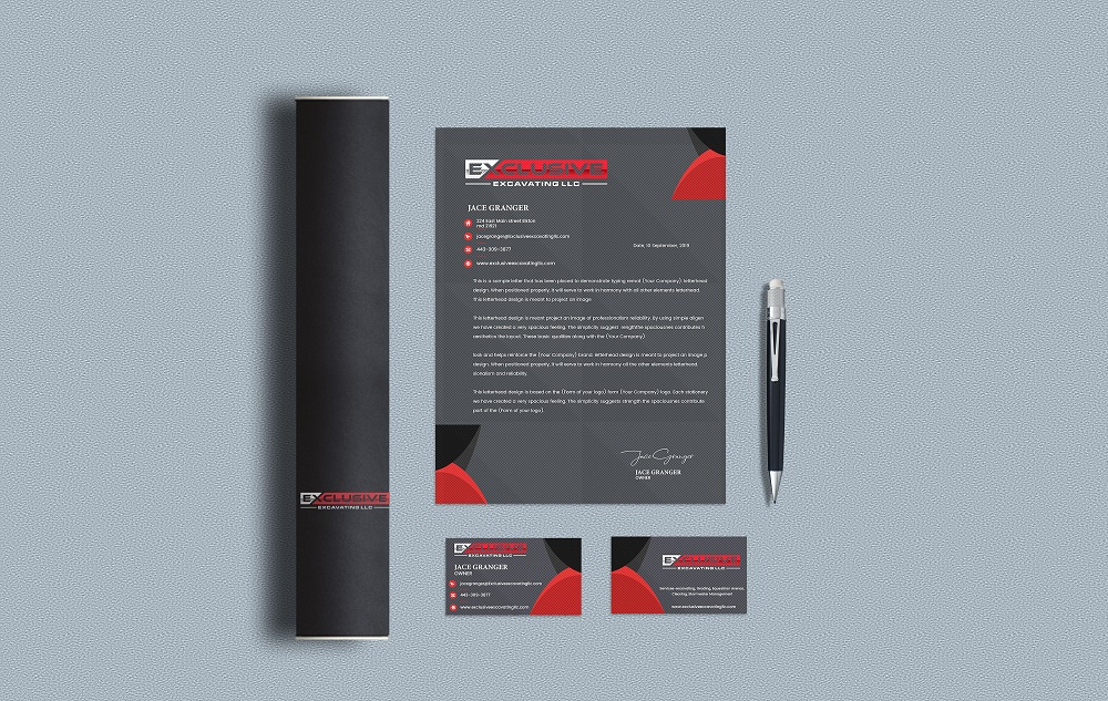 Exclusive Excavating LLC logo design by nehel