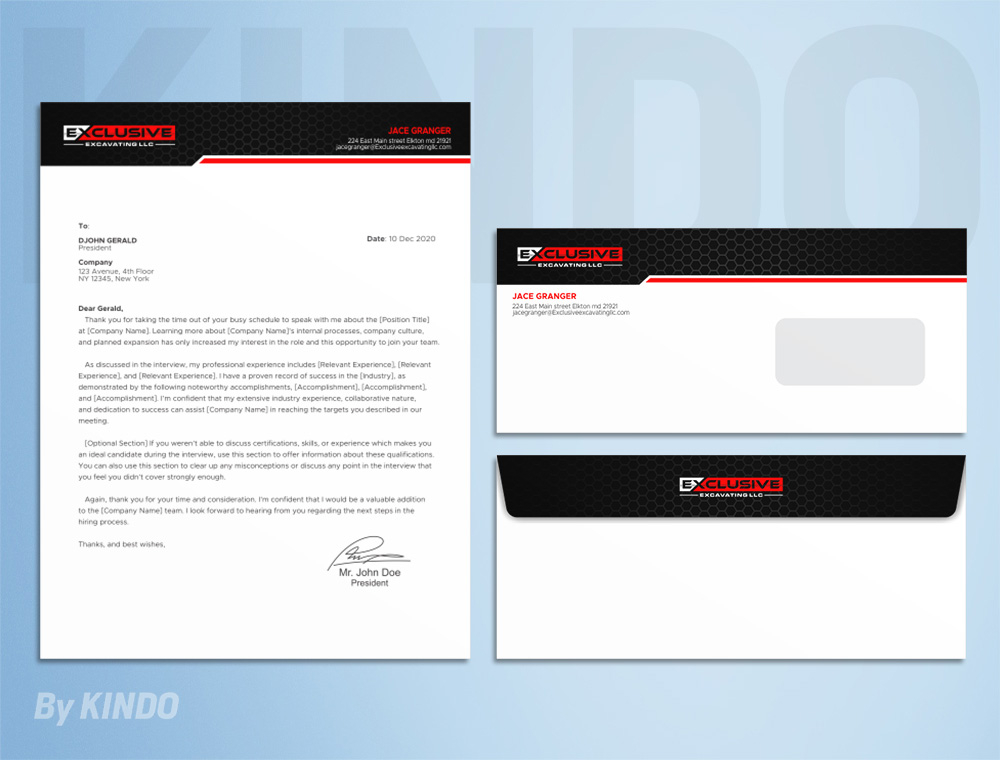 Exclusive Excavating LLC logo design by Kindo