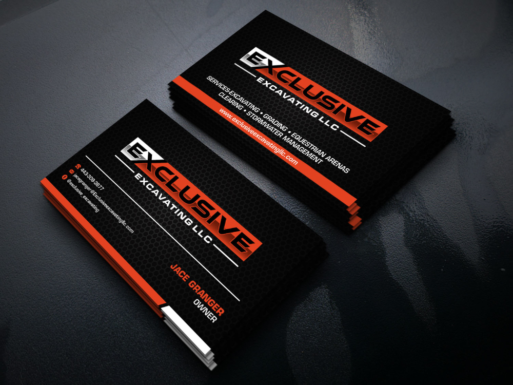 Exclusive Excavating LLC logo design by labo
