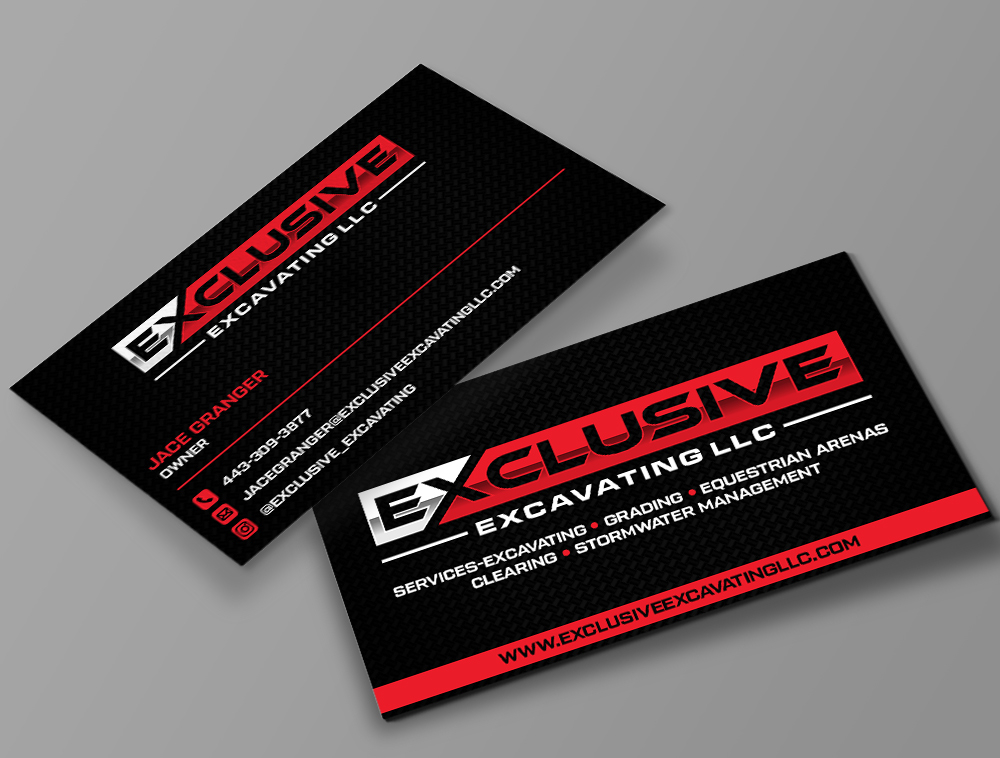 Exclusive Excavating LLC logo design by Niqnish