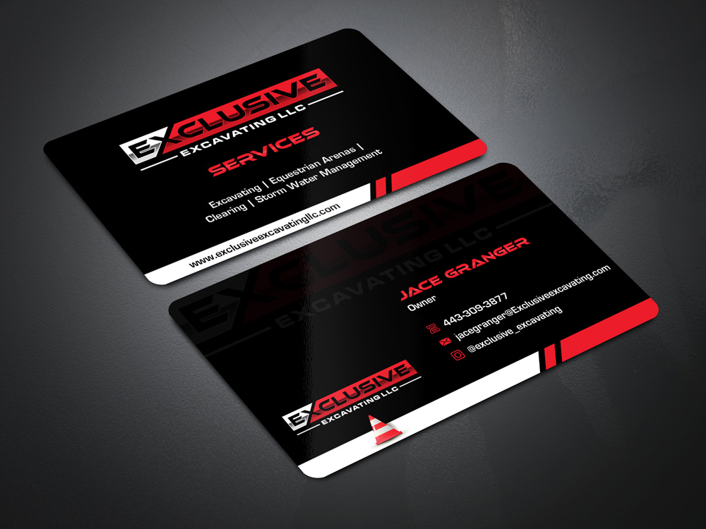 Exclusive Excavating LLC logo design by Gelotine