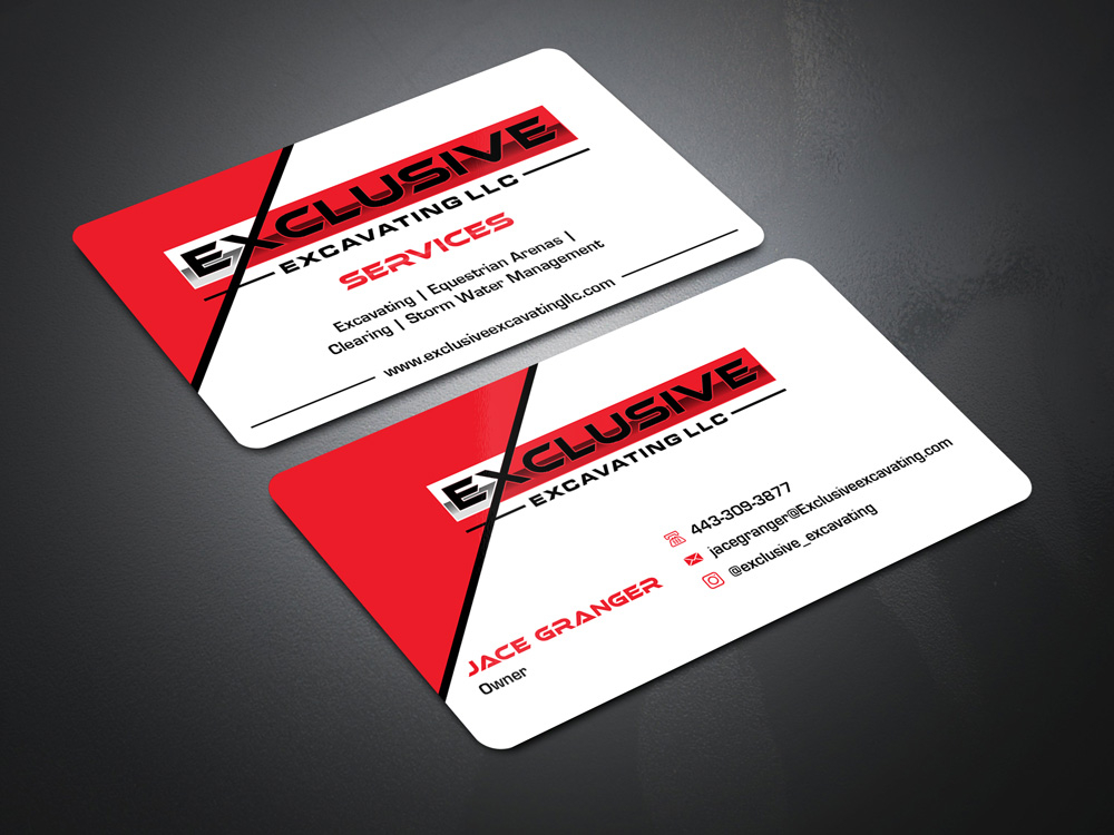 Exclusive Excavating LLC logo design by Gelotine