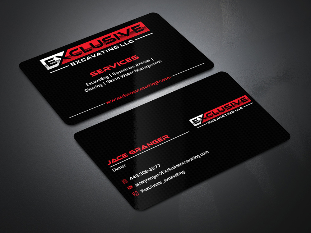 Exclusive Excavating LLC logo design by Gelotine