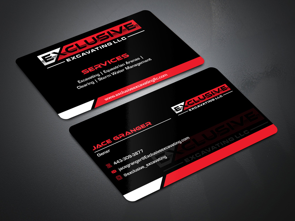 Exclusive Excavating LLC logo design by Gelotine