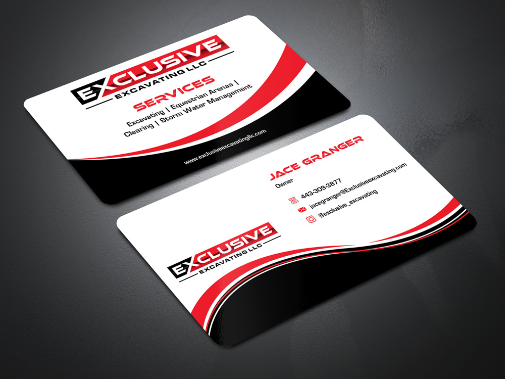 Exclusive Excavating LLC logo design by Gelotine