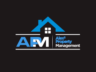 Alex² Property Management logo design by YONK