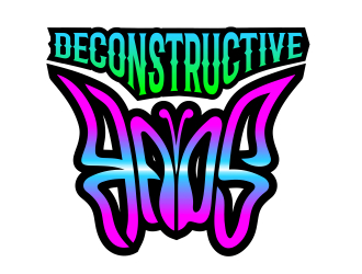 Deconstructive kaos logo design by aura