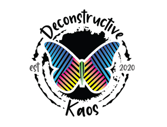 Deconstructive kaos logo design by Roma