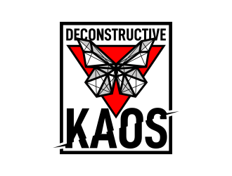 Deconstructive kaos logo design by ekitessar