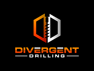 Divergent Drilling (Divergent Drilling Ltd.) logo design by ubai popi