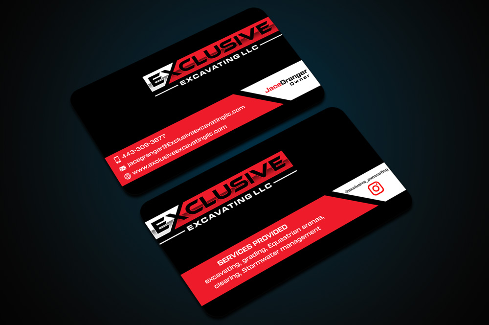 Exclusive Excavating LLC logo design by grea8design