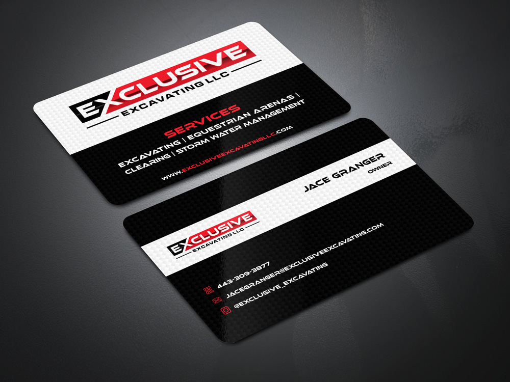 Exclusive Excavating LLC logo design by Gelotine