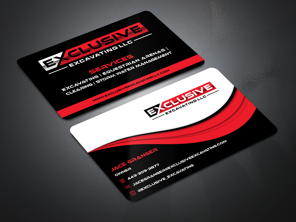 Exclusive Excavating LLC logo design by Gelotine